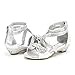 DREAM PAIRS Girl's SweetHeart-22 Rhinestone Embellishment Strap Closure Low Heel Pumps Sandals Shoes