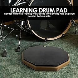 VIYBINN High-Quality Learning Drum Set, 12" silent