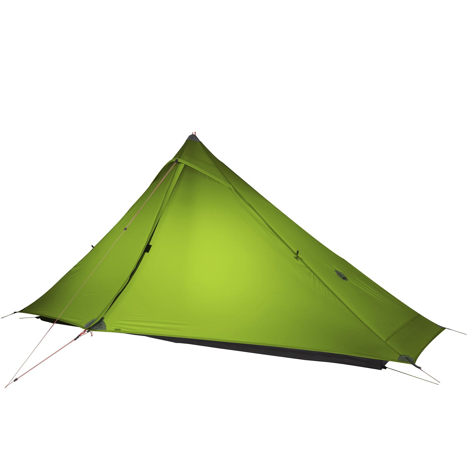 Telomat 3FULGEAR Lanshan1 Pro Outdoor Ultralight Camping Tent for 1 Person 3/4 Season Professional 20D Nylon Double Sided Silicone Tent, Camping, Trekking, Kayaking, Climbing, Hiking (Green 3 season)