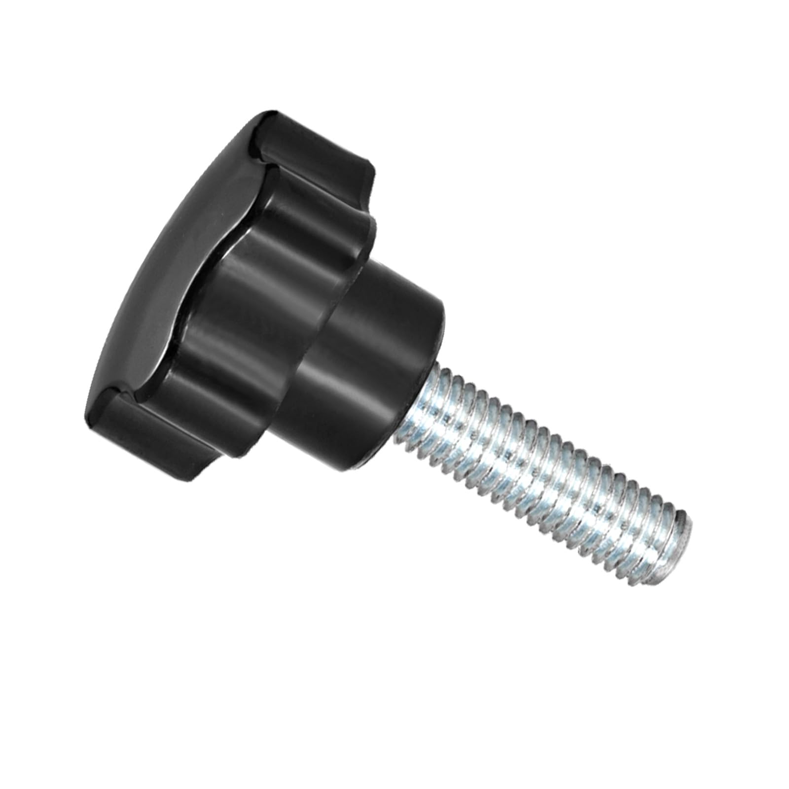 CoCud Star Clamping Knobs, M10 x 30mm Male Thread 38mm Head, Plastic Thumb Screw Grip Hand Knobs Threaded Bolt Black - (Applications: for Lathe Machinery), 1-Piece