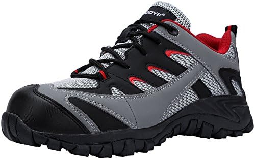 MODYF Mens Steel Toe Work Safety Shoes Casual Outdoor Footwear
