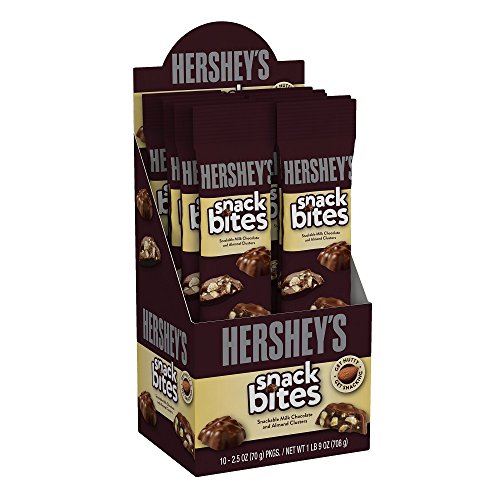 HERSHEY'S Chocolate Candy Snack Bites, 2.5 Ounce (Pack of 10) Pricepulse