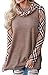 Mystry Zone Womens Turtleneck Cowl Neck Tops Patchwork Shirts Oversized Tunic Long Sleeve Pullover