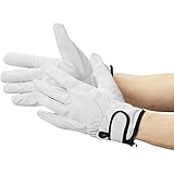 TRUSCO(トラスコ) 豚革裏地付マジック止め式手袋L