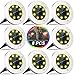 Solar Ground Lights, 8 LED Disk Lights Solar Powered, Outdoor In-Ground Lights, IP65 Waterproof for Landscape, Walkway, Lawn, Steps Decks, Pathway, Yard Driveway, Stairs, Warm White Lights(8 Pack)