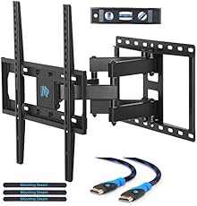 Mounting Dream MD2380 TV Wall Mount Bracket for most 26-55 Inch LED, LCD, OLED and Plasma Flat Screen TV, with Full Motion Swivel Articulating Dual Arms, up to VESA 400x400mm and 99 LBS with Tilting