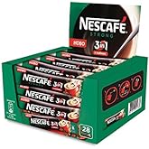 Nescafe 3 in 1 Strong Instant Coffee Single Packets, (Pack of 28)