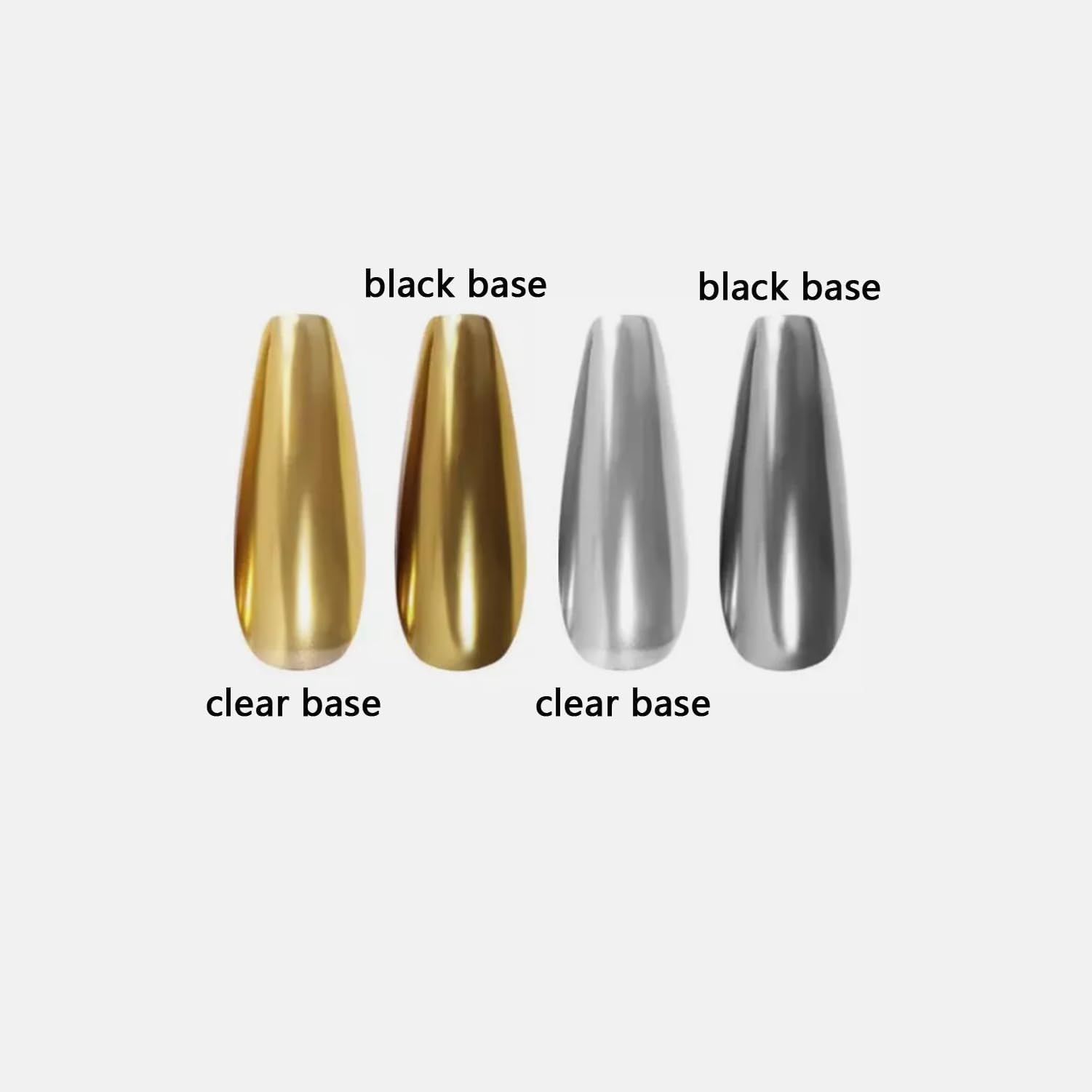 Nail Art Mirror Pigment Silver and Gold Chrome Nail Powder Kit Holographic Nail Glitters Shining Silver and Gold Nail Chrome Powder Set - Image 3