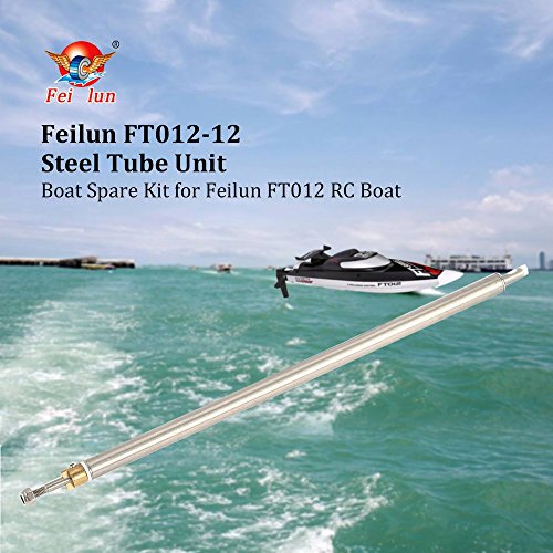 1CAwindwinevine Feilun FT012-12 Steel Tube Unit Metal Ship Shaft Boat Spare Part Kit for Feilun FT012 RC Boat Accessory Components Assembly