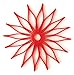 Spice Ratchet Blossom Multi-Use Silicone Trivet, Red