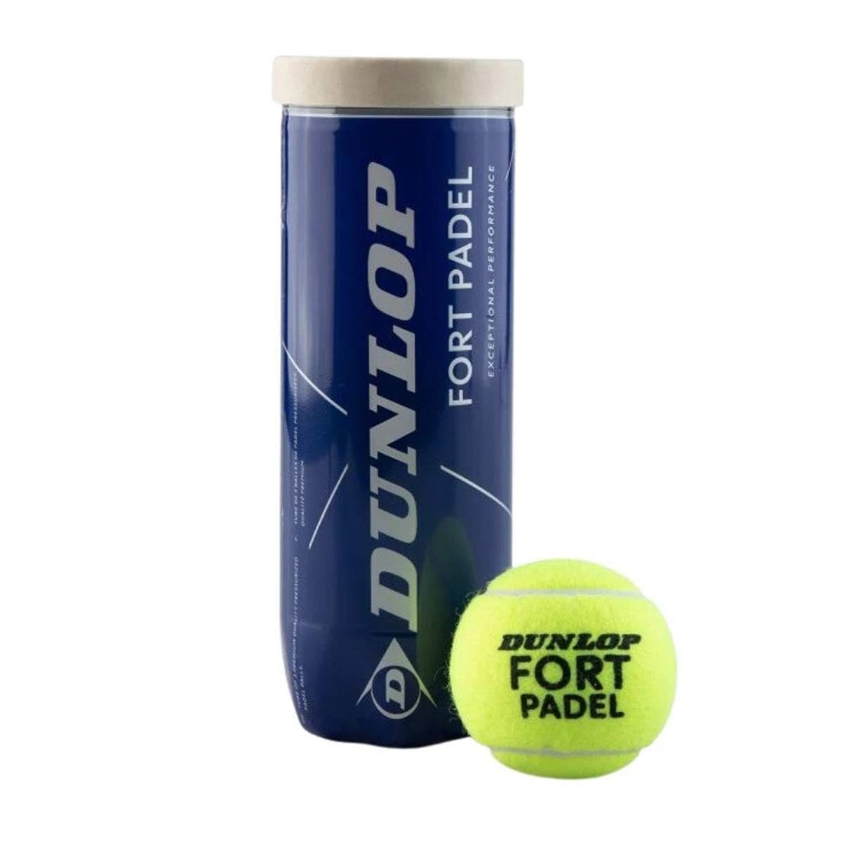 DUNLOP Fort Padel - FIP-approved padel balls for tournament games (1x3 can), Yellow