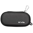 ELIATER Playstation Vita Carring Case Portable Travel Pouch Cover Zipper Bag Compatible for Sony PSVita 1000 2000 Game Console (Black)