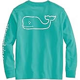 Vineyard Vines Girls Vintage Whale Long-Sleeve Pocket Tee