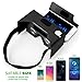 Splaks AP003 Google Cardboard V2.0 3D Glasses Virtual Reality DIY Kit, Black