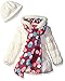 Pink Platinum Girls' Puffer Jacket with Multi Dots Lining and Accessories