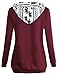 MOOSUNGEEK Lightweight Pullover,2019 Fashion Relaxed Fit Hoodies Wine XL