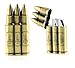 New Novelty Design Three Bursts of Bullets Style Metal Refillable Gas Cigar Cigarette Windproof Lighter(+Gift Cartoon Sticker 2 PCS)