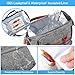 WiseLife Lunch Box Insulated Lunch Bag for Women Adult Waterproof Leakproof Lunch Tote Large Picnic Bag with Shoulder Strap and Net Pockets for Water Bottle Thermal Lunch Cooler Bag for Work School