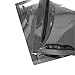 100 Shiny Glossy Silver Foil Zip Top Lock Flat Bags Pouches Outer Size 7.5x10cm (3x4