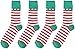 OLIVE OLIVIA Men's Dress Crew Socks Christmas 4-Pack Women Knit Cotton Classic Assorted,#6 Christmas Special,Free Size
