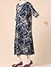 Mordenmiss Women's Printing Dress Travel Line Clothing (Large, Style 5-Dark Blue)