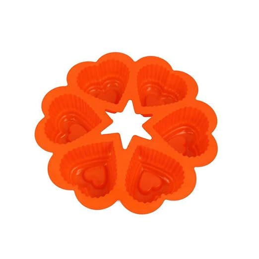 Ouken dLy Pastel de silicona del corazón en forma de molde ...