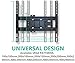 HARFING Full Motion Articulating TV Wall Mount Bracket for Most 26-55 inch LED LCD OLED Plasma Flat Screen TVs w/VESA Patterns up to 400 x 400mm 18