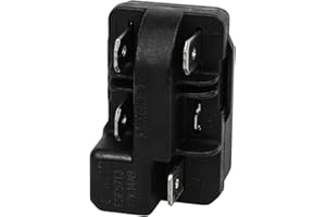 GENERIC 5304522267 Refrigerator Compressor Controller Compatible with Frigidaire Refrigerator 4961492, PS12731486, EAP12731486, Compressor PTC Starter Relay Replaces FFTR1835VW0, FFTR1835VW0, FFTR1835VS0