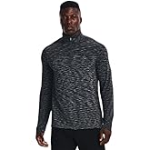 Under Armour Men's UA Seamless 1/2 Zip Long Sleeve Top Shirt (US, Alpha, Small, Regular, Regular, Pitch Gray/Black)