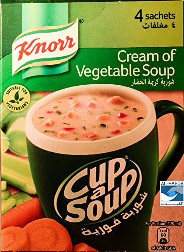 Knorr Halal Cup of Soup (8 Sachets X 20G/0.7OZ Cream Of Vegetable)