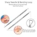 Herwiss Blackhead Remover Tools, Acne Removal Kit With Comedones Extractor, Zit Popper, Curved Tweezer Clip for Risk Free Nose Face Skin Care, Treatment for Blemish, Whitehead Popping, Zit Removing
