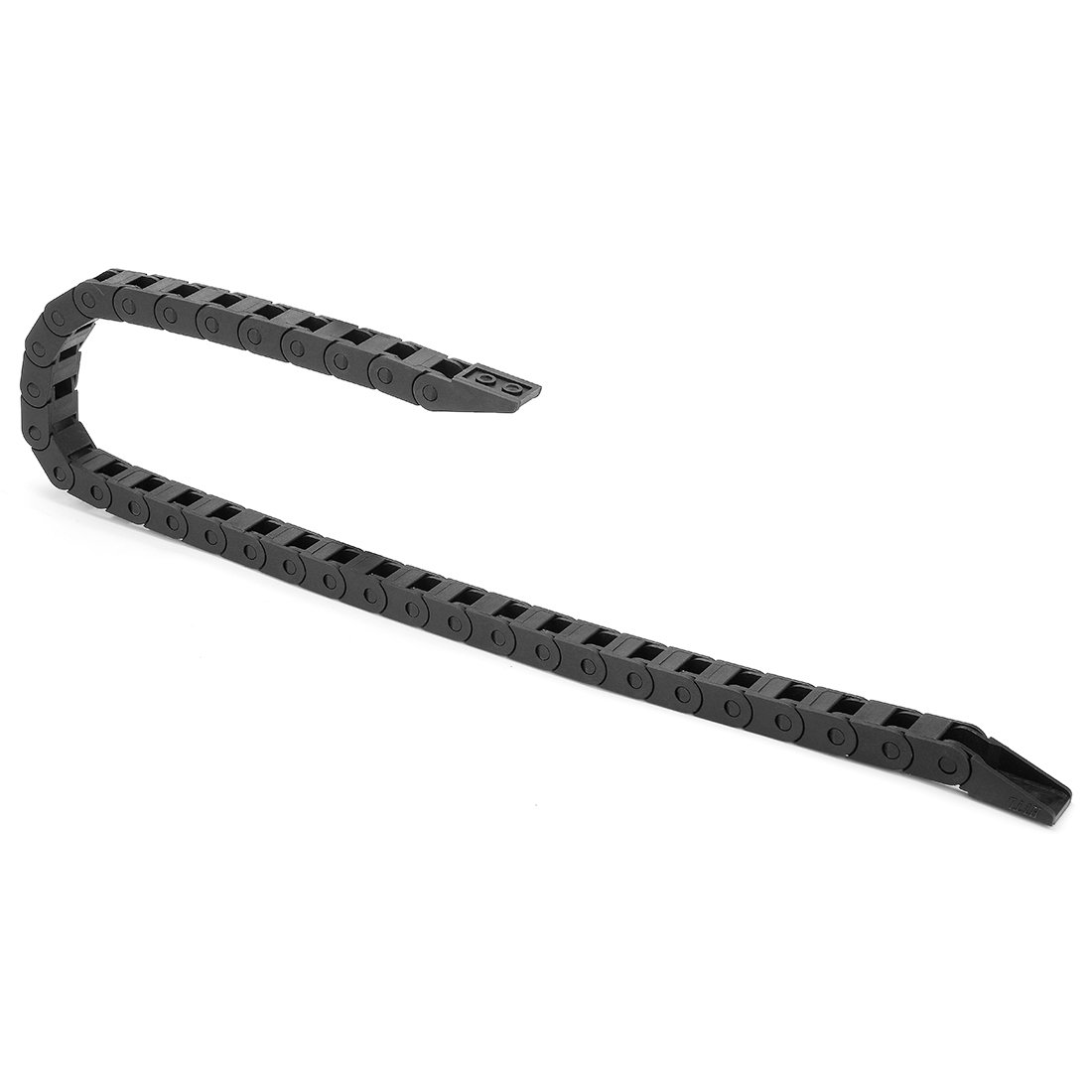 Photo 1 of uxcell R15 7mm x 7mm Internal Size Black Plastic Cable Wire Carrier Drag Chain 1M Length for CNC
