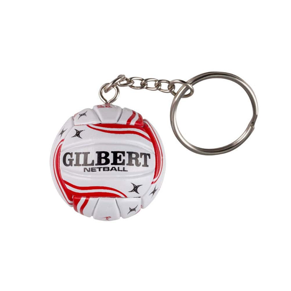 GILBERT England netball keyring [red]