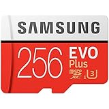 Samsung 256GB EVO Plus Class 10 UHS-I microSDXC U3 with Adapter (MB-MC256GA/EU) Read:up to 100MB/s,Write:up to 90MB/s !