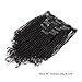 ABH AmazingBeauty Hair 8A Grade Thick Real Remy Human 4B 4C Double Weft Kinkys Coily Hair Extensions Clip In Human Hair for African American Black Women, Natural Black, 120 Gram, 20 Inch…