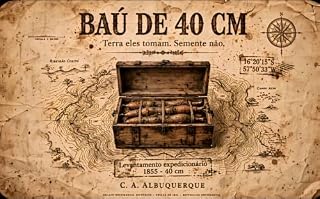 Livro BAÚ DE 40 CM: Terra eles tomam. Semente não. - Inventário documental de 1855 com 6 nós Guató-Charrúa e a coordenada 16°20'15"S 57°50'33"W