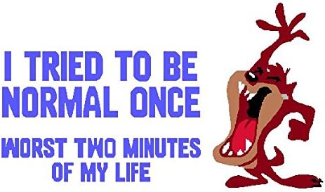 Taz To be normal Decal (5 IN, Blue)