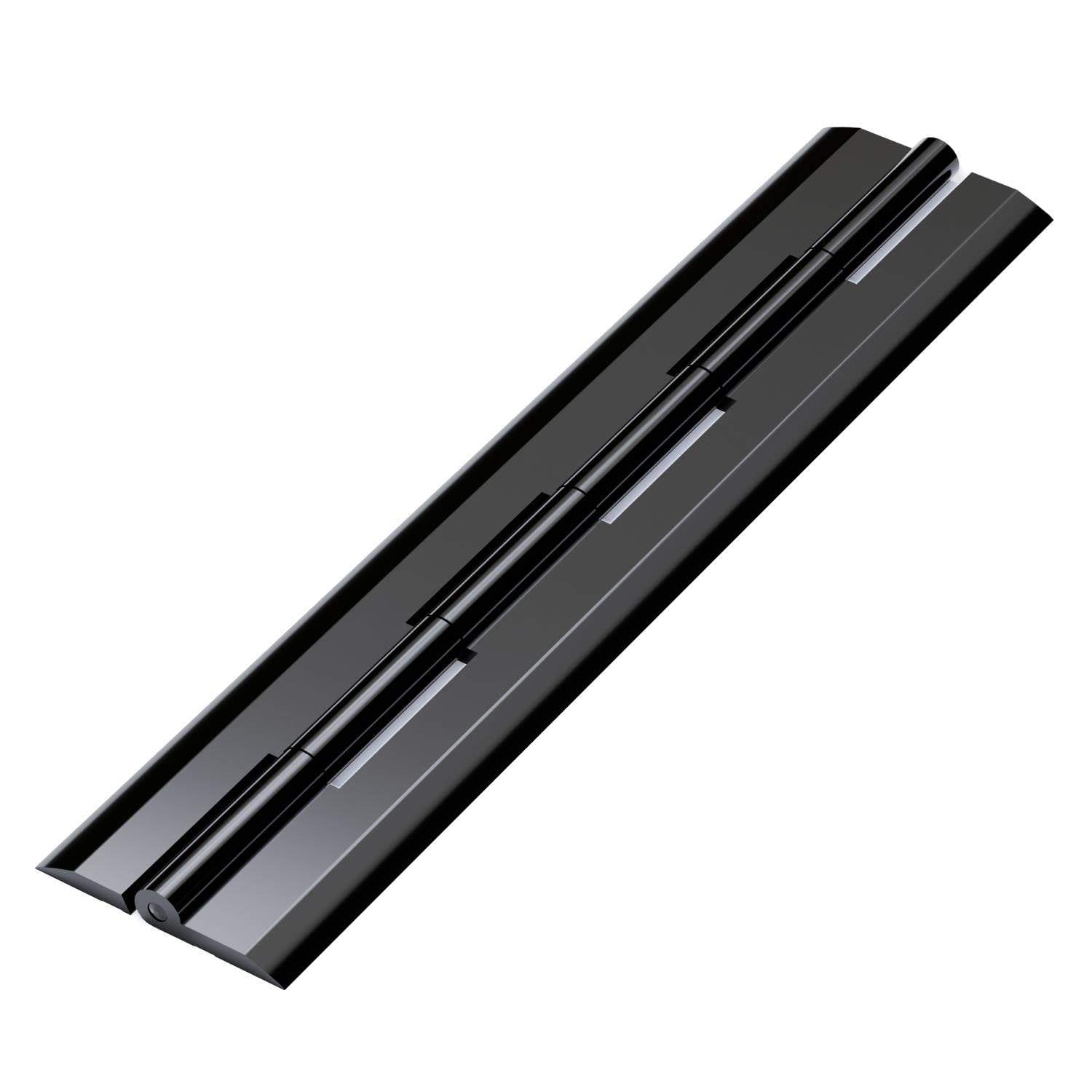 3X Black Acrylic Hinges 200mm x 42mm Black Hinges, Continuous Acrylic Piano Hinge