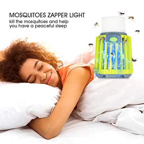 LQS Camping Lantern Flashlight LED Light Bug Zapper,IP67 Waterproof Tent Lantern with 2200 Mah Rechargeable Battery for Indoor and Outdoor Use - Thumbnail 3