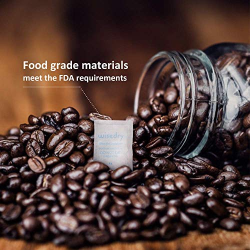 2 Gram [120 Packs] wisedry Small Silica Gel Packets Desiccants with Indicating Beads for Food Storage Moisture Absorbers Bags for Storage Food Grade - Thumbnail 6