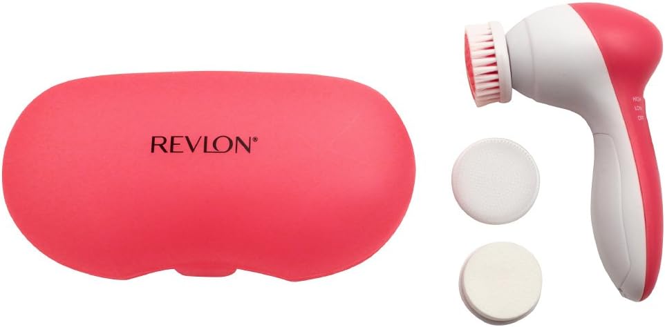 Revlon RVSP3512 Advanced Facial Cleansing System, Pink/White