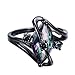 Adeser Jewelry Womens S Promise Wedding Rings Black Gold Plated Lab Gemstone Ring White Opal Ring
