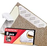 Rug Grippers X-PROTECTOR - NEW 8 pcs Anti Curling Rug Gripper - Rug Pad. Keeps Your Rug in Place & Corners Flat. Carpet Gripper Renewable Gripper Tape - Rug Tape. ORIGINAL BRAND - AVOID THE COPIES!