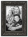 Malden Classic Ornate Black Wood Picture Frame, 4 by 6-Inch