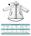 PERTTY Kids Rain Poncho Boys Raincoat Girls Durable Translucent Rain Cape, Outdoor Accessory for Travel, Picnic, Camping, Portable Rain Wear with Hat Hood Unisex for Children, Transparent (L)