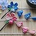 FLOWER 1200PCS Artificial Double Heads Stamen Pearlized for Craft Cards Cakes Decoration Floral DIY Wreath Accessories (White)