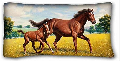 Custom Characteristic Animal Standard Size Pillowcase for Hair & Facial Beauty Size 20x36 Inches suitable for Twin-bed