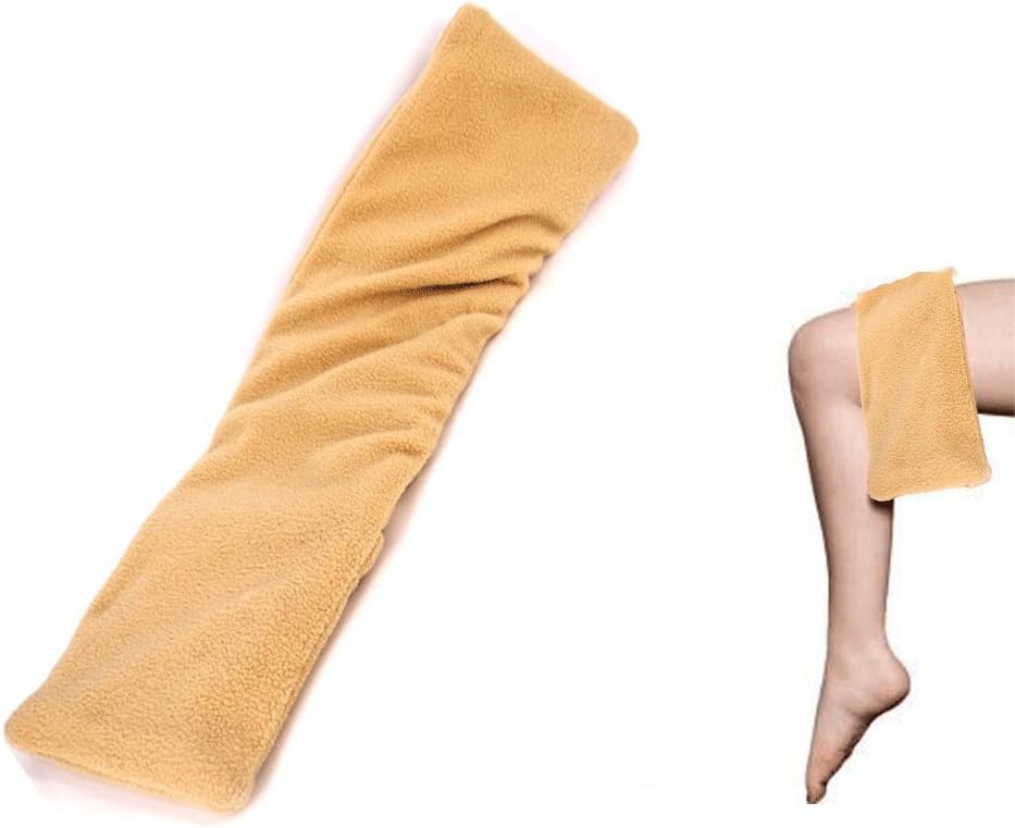 Eurotel Hot & Cold Buddy: Microwave Neck Warmer - Flax Seed and Grape Seed - 52 x 12 cm (Beige), 52x12 cm (Lot de 1) - Image 3