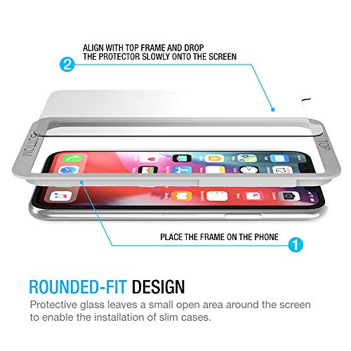 iPhone X Screen Protector, Maxboost (Clear, 3 Packs) iPhone X Tempered