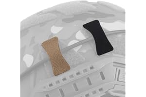 WAPEALY 8PCS Tactical Helmet Cable Organizer Set – Reusable NVG Comms Wire Restraints Hook & Loop Fastening Patches for Tactical Headset, Walkie-Talkie, and Communication Gear